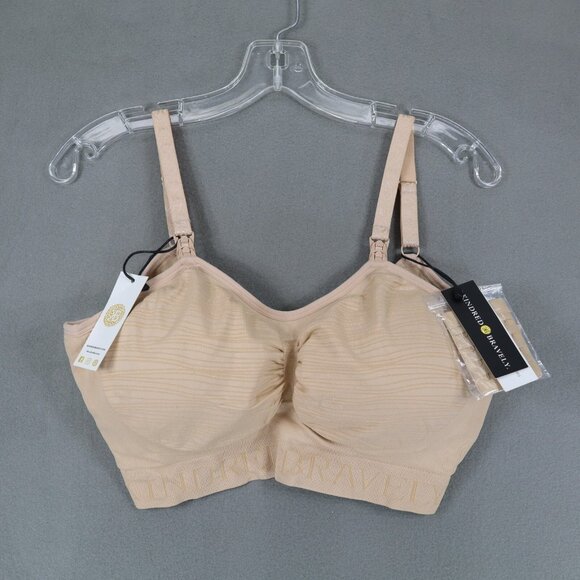 New Kindred Bravely Sublime Hands-Free Pumping & Nursing Bra Beige XL - Picture 1 of 4